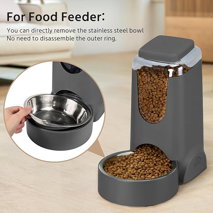 No-Mess Auto Pet Feeder & Waterer – Perfect for Busy Pet Owners!