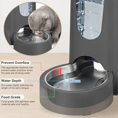 No-Mess Auto Pet Feeder & Waterer – Perfect for Busy Pet Owners!