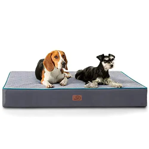 Orthopedic Memory Foam Dog Bed with Cooling Gel – Waterproof & Non-Slip, Medium Size