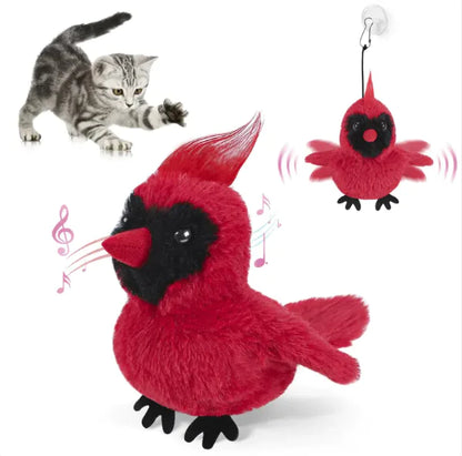 USB Rechargeable Interactive Flapping Bird Cat Toy