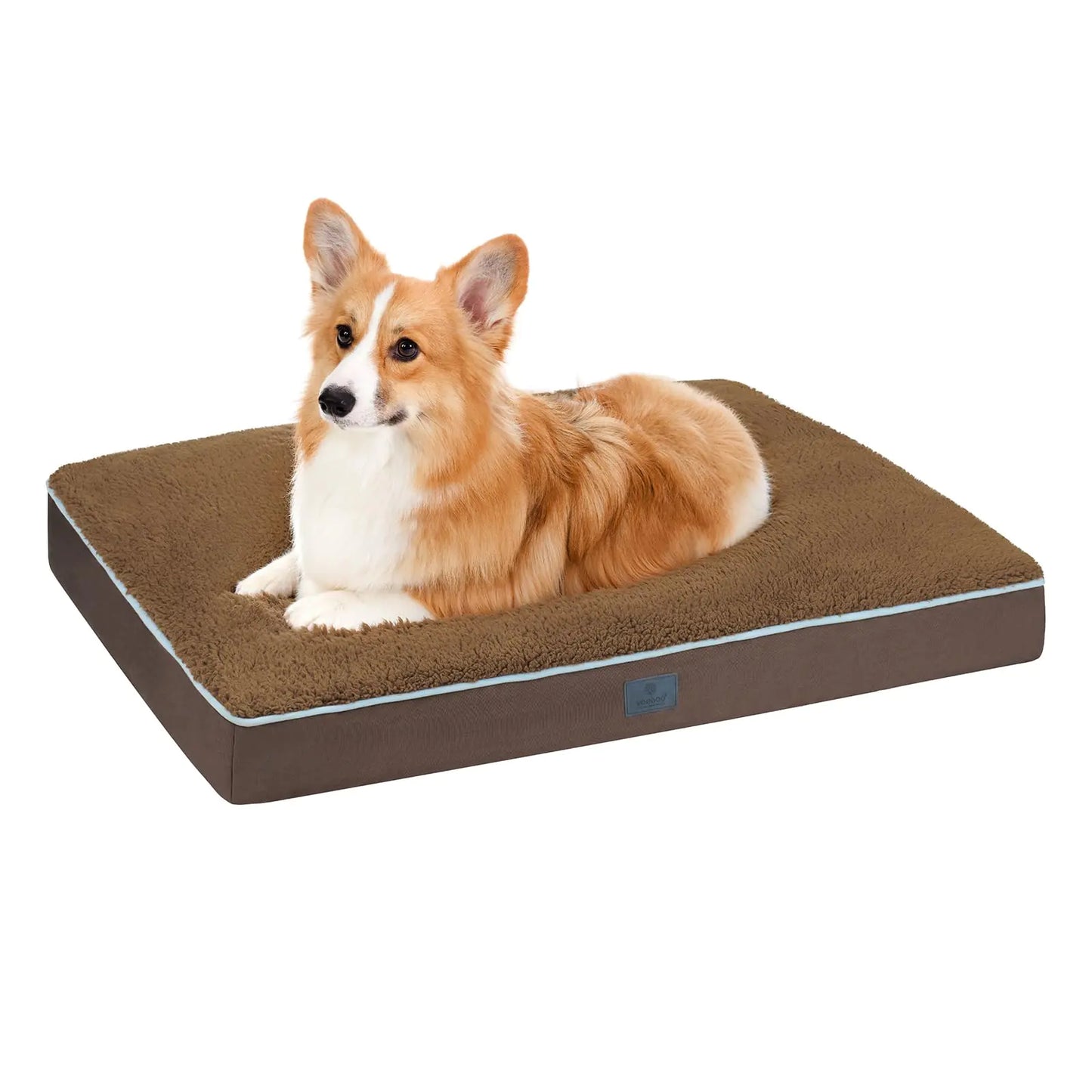 Waterproof Sherpa Fleece Dog Bed – Cozy, Durable & Joint Supportive